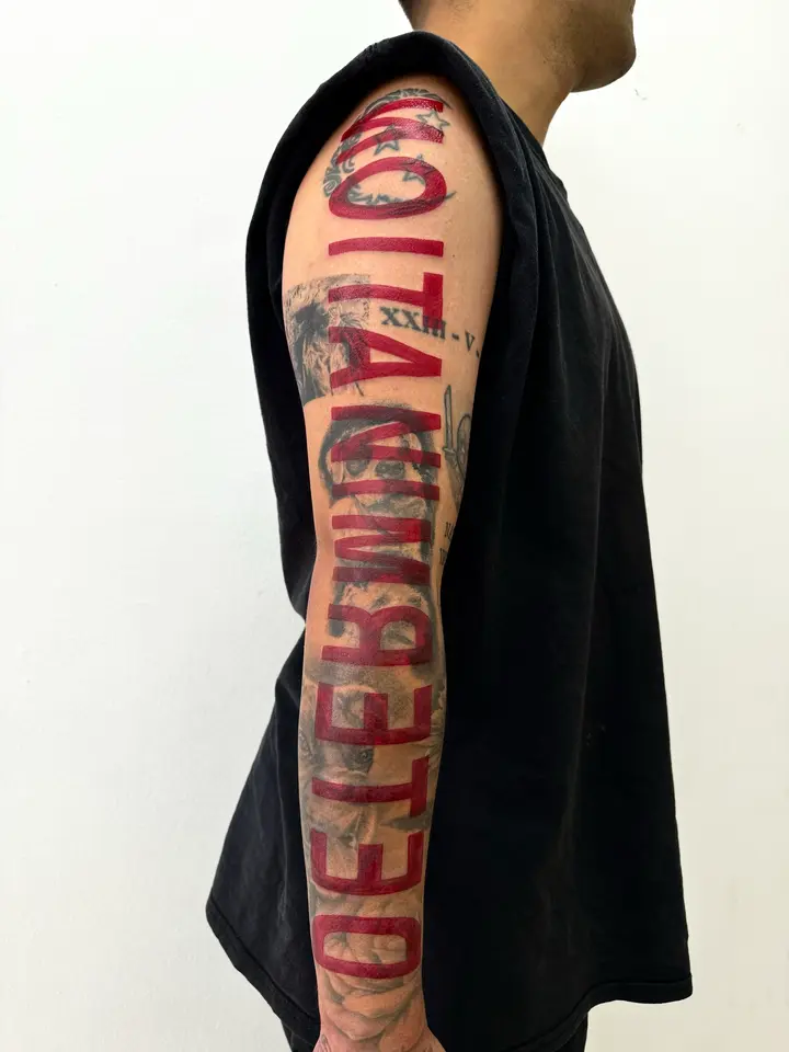 Determination — Blackwork tattoo by Nillattt, photo 1