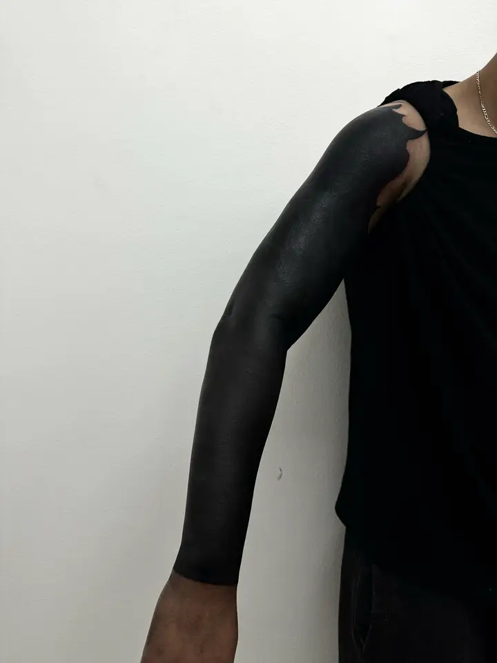 Full Blackout Sleeve — Blackout tattoo by Nillattt, photo 1