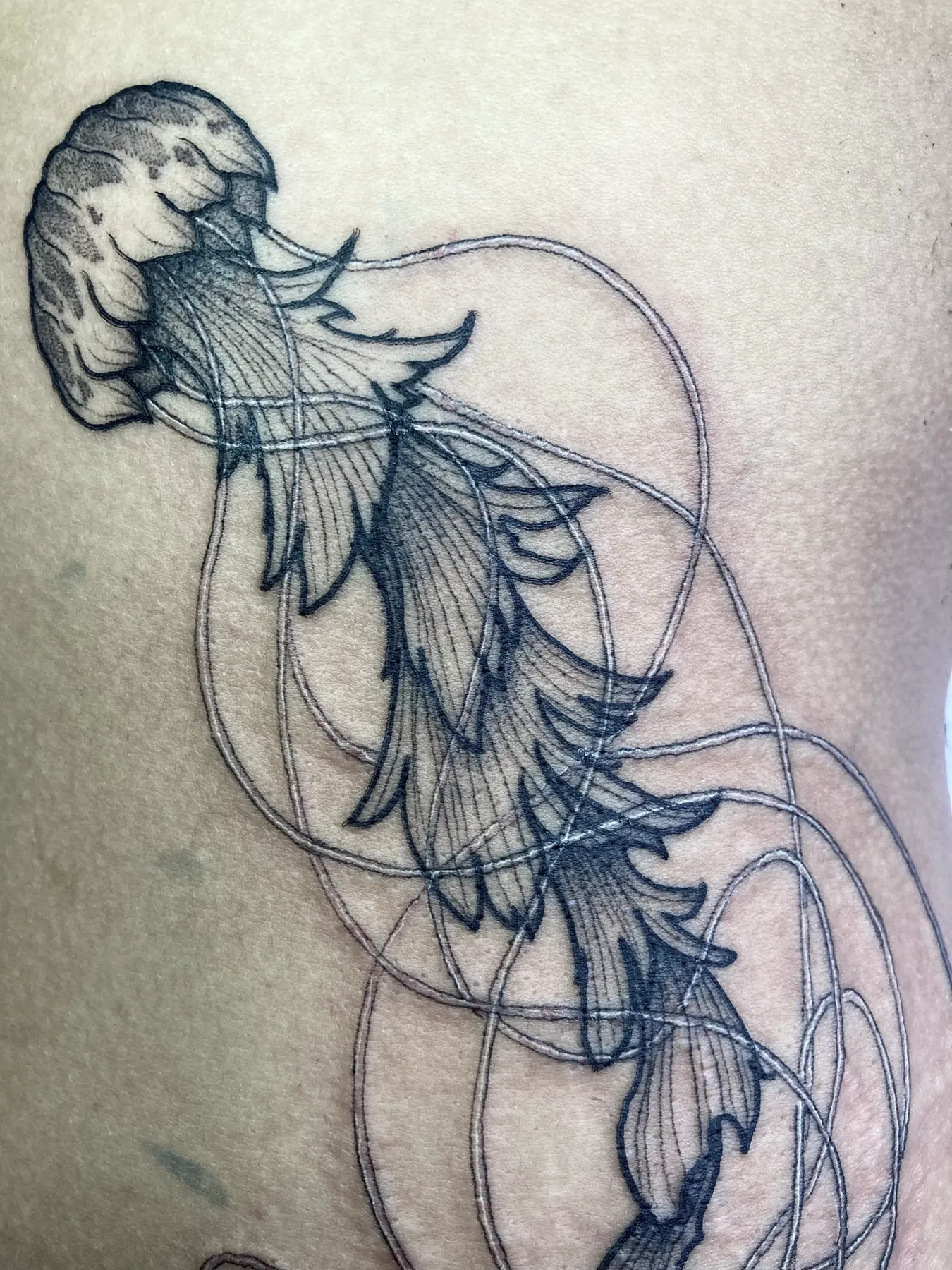 Medusa — tatuaje Blackwork de Nillattt, foto 2