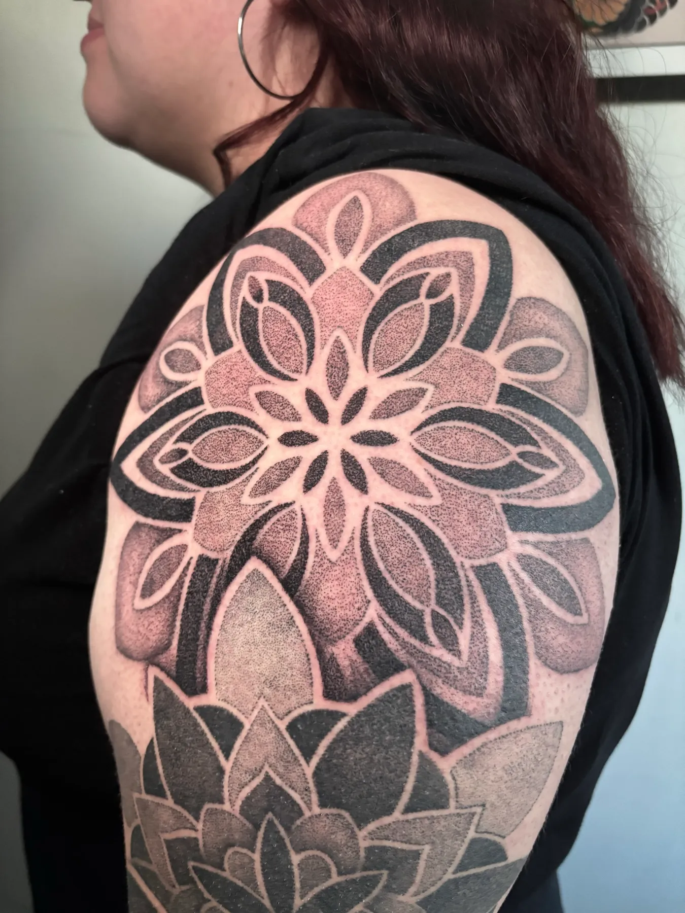 Mandala en Hombro — tatuaje Ornamental de Nillattt, foto 1