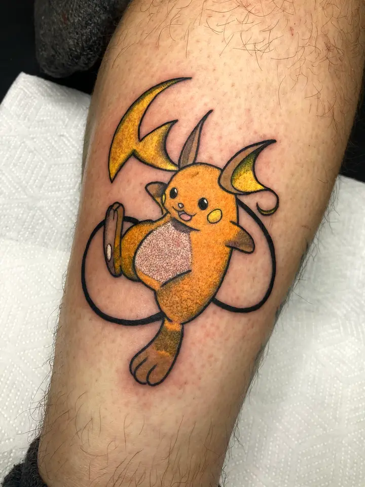 Raichu — Blackwork tattoo by Nillattt, photo 1
