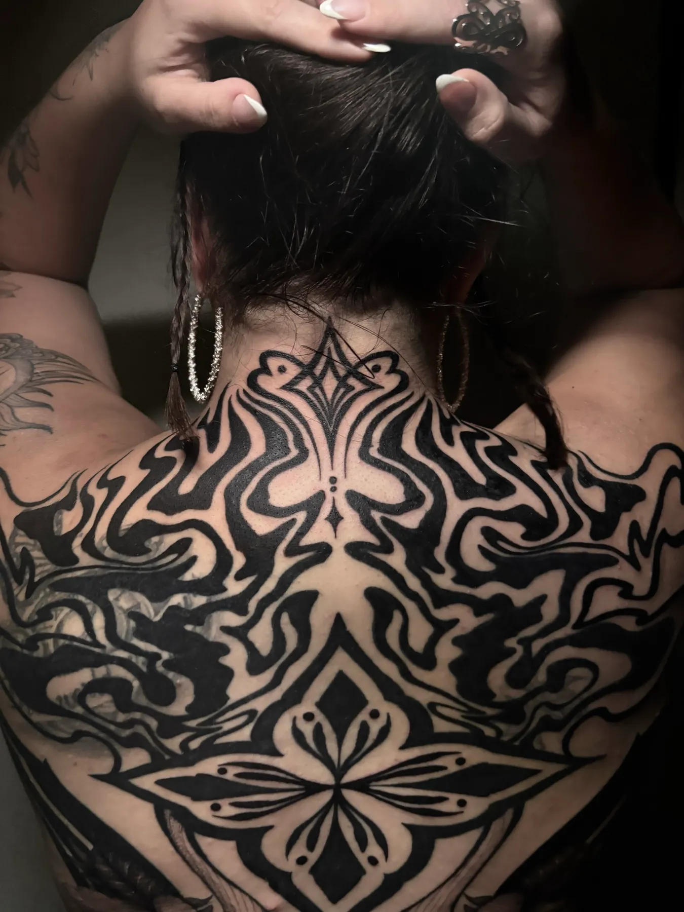 Suminagashi Back — Ornamental tattoo by Nillattt, photo 2