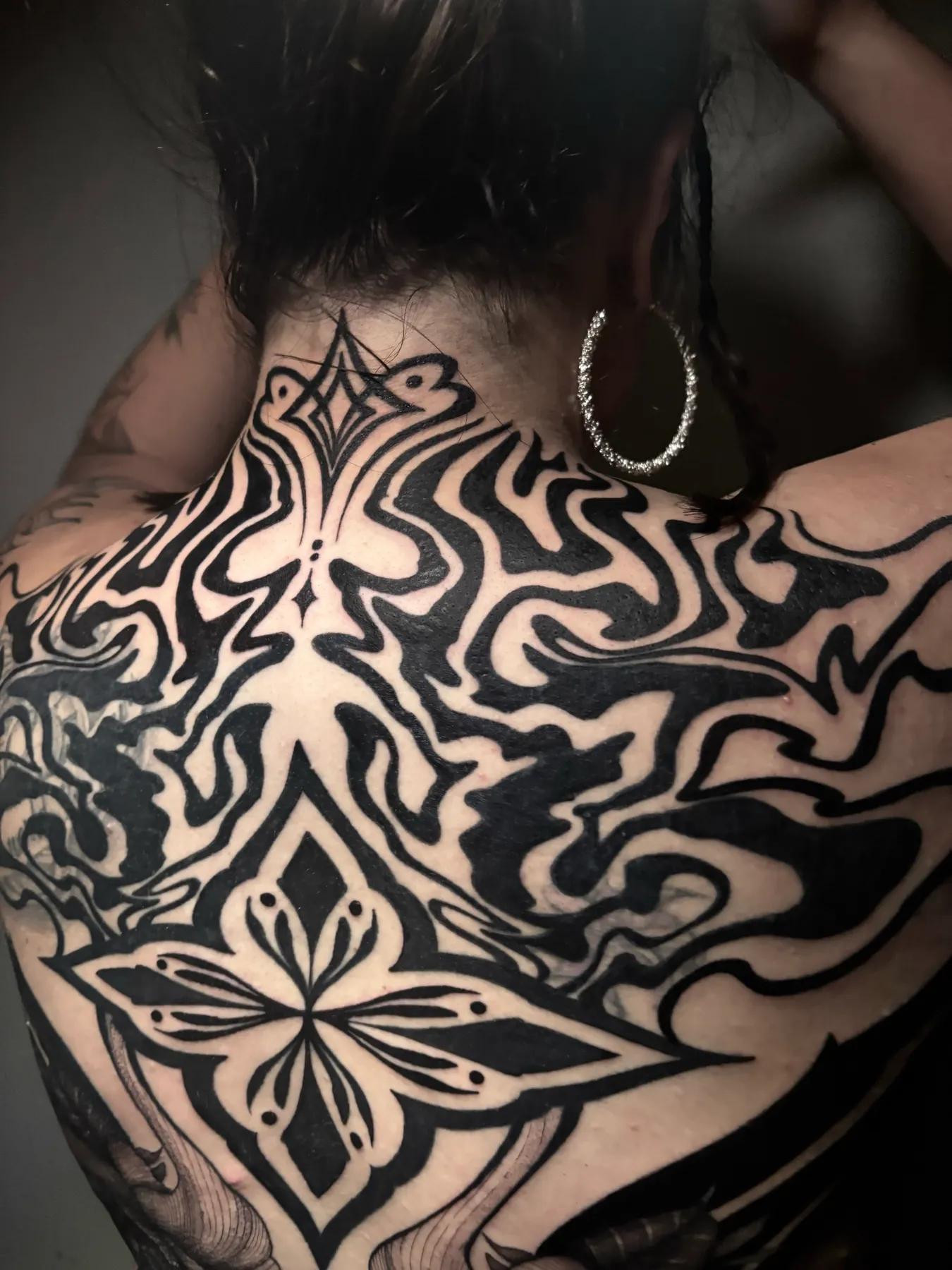 Suminagashi Back — Ornamental tattoo by Nillattt, photo 3