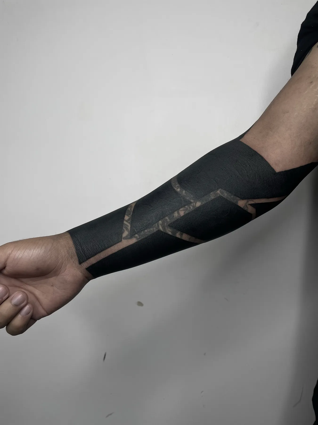 Chevron Texturizado — tatuaje Blackout de Nillattt, foto 1