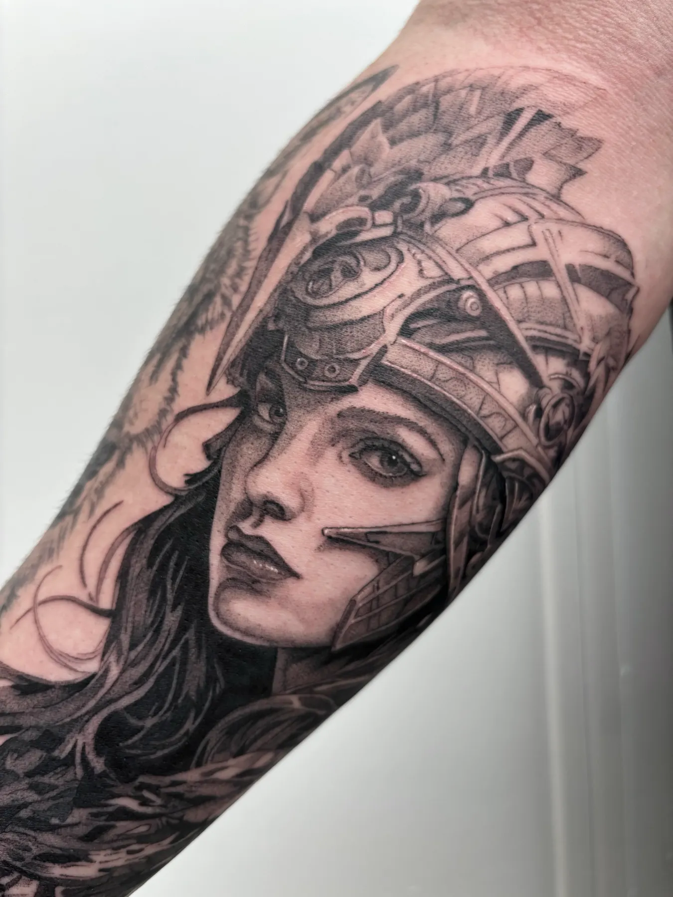 Guerrera — tatuaje Blackwork de Nillattt, foto 1